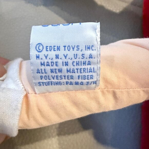 1990 Eden 20" Madeline Doll w/ Red Coat, Plaid Red, Dress Hat, & Appendix Scar - Picture 9 of 9